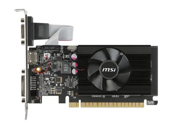 08c4e7e2-365b-47f9-9a28-66690c9cf039 MSI - GeForce GT 710 2GB DDR3 PCI Express 2.0 Low Profile Graphics Card GT 710 2GD3 LP