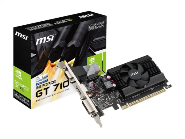 08c63b8f-72bb-4538-bf7f-2c17535fa81d MSI - GeForce GT 710 2GB DDR3 PCI Express 2.0 Low Profile Graphics Card GT 710 2GD3 LP