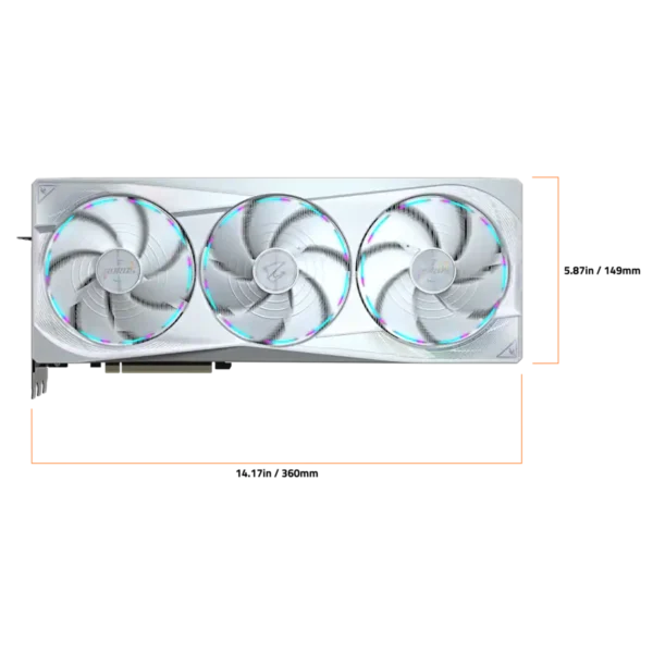 0a1bea4e-99d1-44f1-bac0-f9c063f9fc06 GIGABYTE - NVIDIA GeForce RTX 5080 AORUS MASTER ICE GDDR7 16G PCI Express 5.0 Graphics Card - White