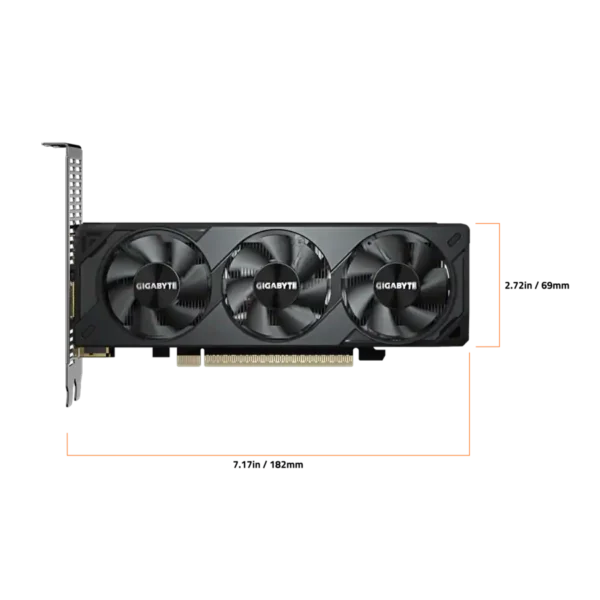 0a9b4cbc-9864-4d83-9ca8-11f40c738770 GIGABYTE - GeForce RTX 5050 OC Low Profile 8GB GDDR6 PCI Express 5.0 Graphics Card with up to 4 Display Support - Black