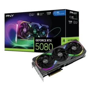 PNY RTX 5080 EPIC-X RGB OC 16GB Graphics Card