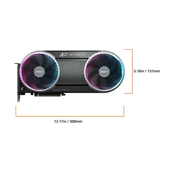 GIGABYTE - AORUS GeForce RTX 5070 INFINITY 12G PCIe 5.0 Graphics Card - Black