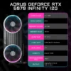 GIGABYTE - AORUS GeForce RTX 5070 INFINITY 12G PCIe 5.0 Graphics Card - Black