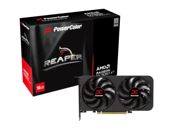 2433d2bd-522d-4360-a711-3f5556f93bd0 PowerColor - Reaper Radeon RX 9060 XT 16GB GDDR6 PCI Express 5.0 x16 ATX Video Card RX9060XT 16G-A