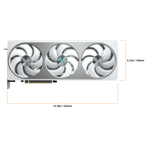 24f382d5-610c-49f5-981f-9233d4dfbe6a GIGABYTE - NVIDIA GeForce RTX 5070 AERO OC 12G GDDR7 PCI Express 5.0 Graphics Card - White
