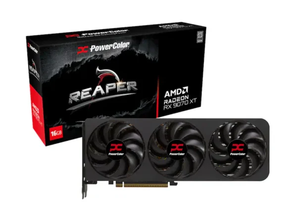 2744ab63-4eb6-4a9e-9a78-46c88e0ec417 PowerColor - Reaper Radeon RX 9070 XT 16GB GDDR6 PCI Express 5.0 x16 RDNA 4 ATX Graphics Card RX9070XT 16G-A