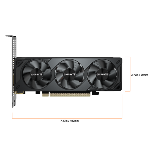 2bf64952-6a2b-40c3-9a87-54f51160fe2a GIGABYTE - GeForce RTX 5060 OC Low Profile 8G Graphics Card, 8GB 128-bit GDDR7, PCIe 5.0, Supports up to 4 displays - Black