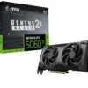 MSI - NVIDIA GeForce RTX 5060 Ti 8GB GDDR7 VENTUS 2X OC PLUS PCI Express 5.0 Graphics Card - Black