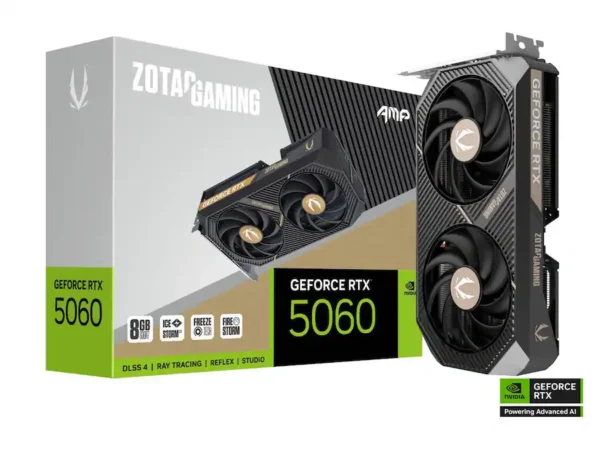 365a69c7-c871-45ee-8af5-88c48347e3ba ZOTAC - AMP GeForce RTX 5060 8GB GDDR7 PCI Express 5.0 x8 ATX Graphics Card RTX 5060 AMP ZT-B50600F-10M