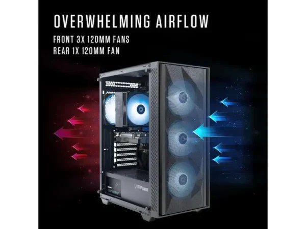ZOTAC - GAMING MEK PC: RTX 3050, Ryzen 5 5500, 16GB RAM, 500GB SSD, WiFi 6E, Win 11