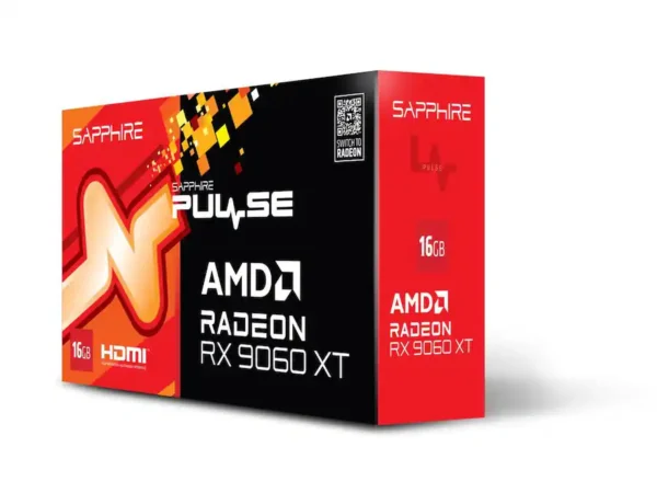 3790c012-5179-434b-9a7f-5377cf493462 Sapphire - PULSE Radeon RX 9060 XT 16GB GDDR6 PCI Express 5.0 x16 ATX Graphics Card 11350-03-20G