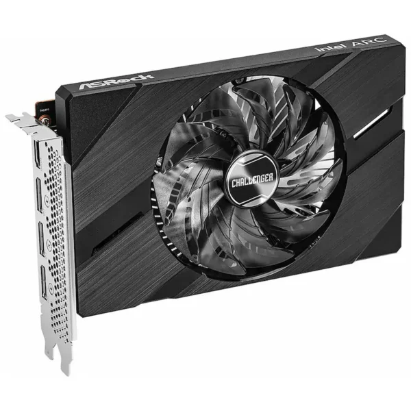 380fcb41-3104-486c-b80a-c1660174cbe9 ASRock - Intel Arc A380 Challenger ITX 6GB GDDR6 OC PCIe 4.0 Graphic Card - Black