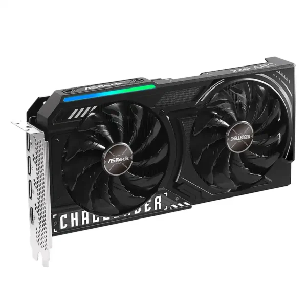 ASRock - Intel Arc B580 Challenger 12GB GDDR6 OC PCIe 4.0 Graphic Card - Black