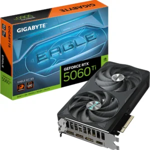 GIGABYTE - NVIDIA GeForce RTX 5060 Ti EAGLE OC 8G GDDR7 PCI Express 5.0 Graphics Card - Black