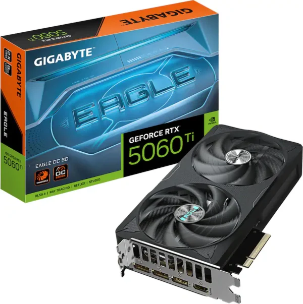 4a97f661-5290-4554-bba8-e2386b8107f2 GIGABYTE - NVIDIA GeForce RTX 5060 Ti EAGLE OC 8G GDDR7 PCI Express 5.0 Graphics Card - Black