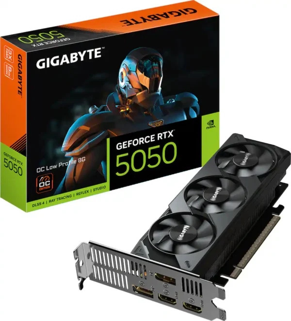 541fca5e-6812-44c0-b659-960d7bc12bd2 GIGABYTE - GeForce RTX 5050 OC Low Profile 8GB GDDR6 PCI Express 5.0 Graphics Card with up to 4 Display Support - Black
