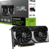 55b3b7fa-b0ad-444b-9be4-bf24cd54c221 ASUS - DUAL NVIDIA GeForce RTX 5060 Ti OC Edition 16GB GDDR7 PCI Express 5.0 Graphics Card - Black