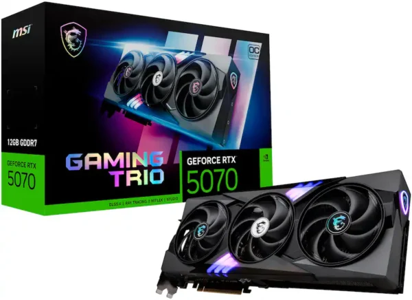 5a16cc23-ca60-45a9-a35a-50094ca7c1e0 MSI - NVIDIA GeForce RTX 5070 12G GAMING TRIO OC 12GB GDDR7 PCI Express Gen 5 Graphics Card - Black