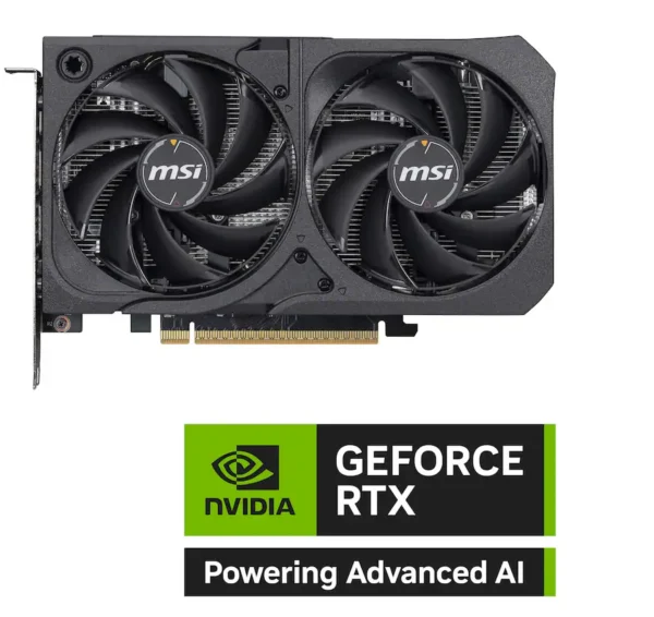 MSI - NVIDIA GeForce RTX 5050 8G SHADOW 2X OC 8GB GDDR6 PCI Express Gen 5 Graphics Card - Black