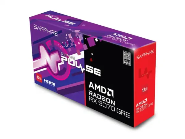 606c5e6a-065b-45e9-9a7a-85162c63ec28 Sapphire - PULSE Radeon RX 9070 GRE Graphics 12GB GDDR6 PCI Express 5.0 x16 ATX Graphics Card 11354-01-20G