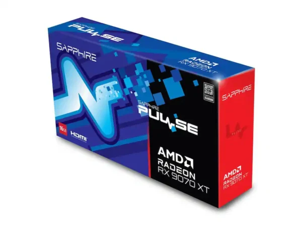 Sapphire - PULSE Radeon RX 9070 XT 16GB GDDR6 PCI Express 5.0 x16 ATX Graphics Card 11348-03-20G