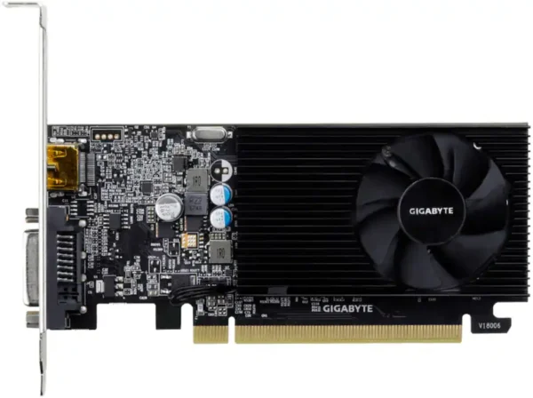 6468926_sd GIGABYTE - NVIDIA GeForce GT 1030 2GB GDDR4 PCI Express 3.0 Graphics Card - Black