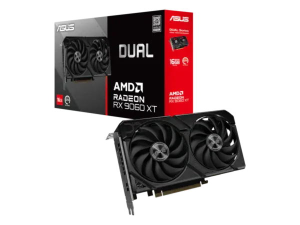 6ae48456-3e90-4e82-857c-cd4af14bf8a8 ASUS - Dual Radeon RX 9060 XT 16GB GDDR6 PCI Express 5.0 x16 ATX Graphics Card DUAL-RX9060XT-16G