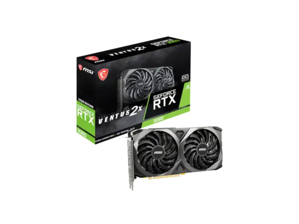 70ea0a15-cbba-4f41-8bf7-6ba2c1172909 MSI - Ventus GeForce RTX 3060 12GB GDDR6 PCI Express 4.0 Graphics Card RTX 3060 Ventus 2X 12G OC