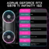 GIGABYTE - AORUS GeForce RTX 5070 Ti INFINITY 16G PCIe 5.0 Graphics Card - Black