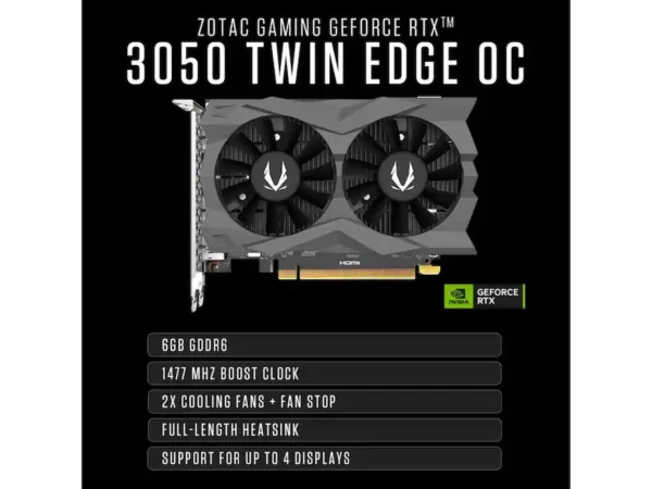 ZOTAC - GAMING MEK PC: RTX 3050, Ryzen 5 5500, 16GB RAM, 500GB SSD, WiFi 6E, Win 11