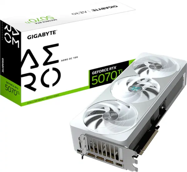 815fbfc6-36cb-467e-ac69-8bd1a1326a2f GIGABYTE - NVIDIA GeForce RTX 5070 Ti AERO OC 16G GDDR7 PCI Express 5.0 Graphics Card - White