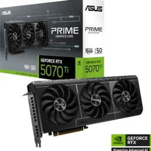 ASUS - PRIME NVIDIA GeForce RTX 5070 Ti OC Edition 16GB GDDR7 PCI Express 5.0 Graphics Card - Black