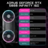GIGABYTE - AORUS GeForce RTX 5080 INFINITY 16G PCIe 5.0 Grapics Card - Black