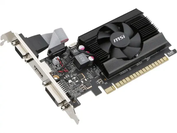 8d017c8a-9188-4ded-a831-91eba0344c81 MSI - GeForce GT 710 2GB DDR3 PCI Express 2.0 Low Profile Graphics Card GT 710 2GD3 LP