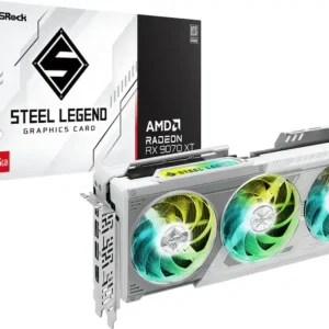 8f03ff3b-3360-4c00-a0bc-47e220afeeff ASRock - Steel Legend Radeon RX 9070 XT 16GB GDDR6 PCI Express 5.0 Graphics Card