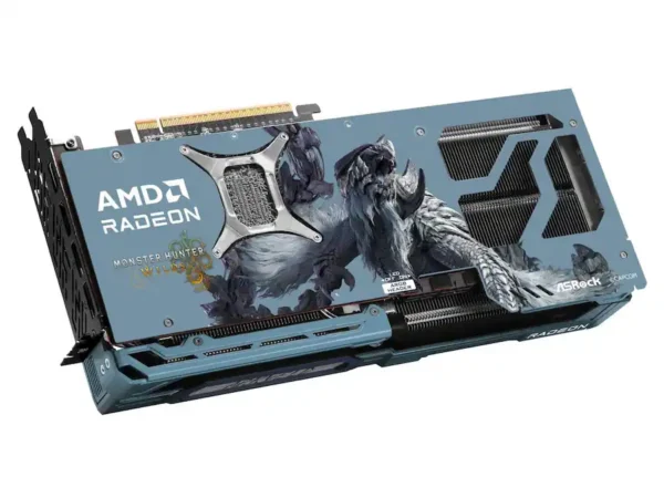 ASRock - Monster Hunter Wilds Radeon RX 9070 XT 16GB GDDR6 PCI Express 5.0 x16 Graphics Card RX9070XT MH 16G