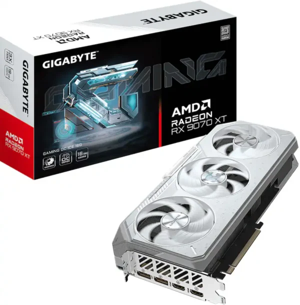 90b3ac2a-eeda-404a-8e4d-094d64f2b612 GIGABYTE - Radeon RX 9060 XT GAMING OC ICE 16G Graphics Card - White