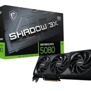 91b0eb68-7233-49f8-b911-dd6e7d91e442 MSI - NVIDIA GeForce GeForce RTX 5080 16G SHADOW 3X OC 16GB GDDR7 PCI Express Gen 5 Graphics Card - Black
