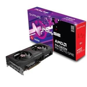 Sapphire - PULSE Radeon RX 9070 GRE Graphics 12GB GDDR6 PCI Express 5.0 x16 ATX Graphics Card 11354-01-20G