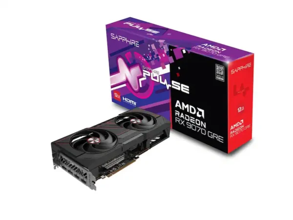 9fd6f0c8-c35e-4cd2-b69a-3d5eaf2339e8 Sapphire - PULSE Radeon RX 9070 GRE Graphics 12GB GDDR6 PCI Express 5.0 x16 ATX Graphics Card 11354-01-20G