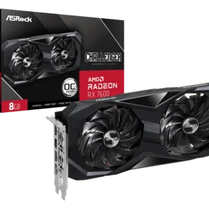 RadeonRX7600Challenger8GBOC_L1_1198x999 8GB ASRock RX 7600 Challenger OC Graphics Card