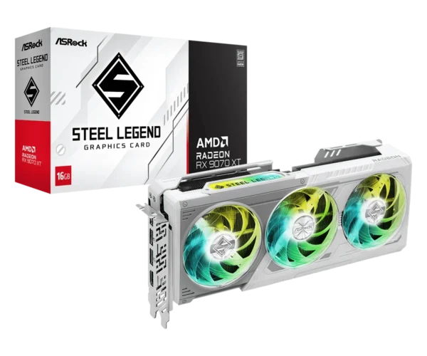 ASRock RX 9070 XT Steel Legend 16GB Graphics Card