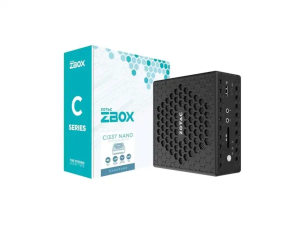 a6daf970-cb75-4df2-94db-c728434fe8e9 ZOTAC - ZBOX CI337 NANO Fanless Mini PC, Intel N100, UHD Graphics, HDMI/DP, Barebones (No RAM/SSD/OS)