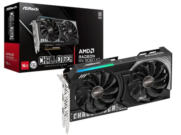 a990e2e5-d269-4ad2-a857-15251f16d53b ASRock - Challenger Radeon RX 9060 XT 16GB GDDR6 PCI Express 5.0 x16 Graphics Card RX9060XT CL 16GO RX 9060XT