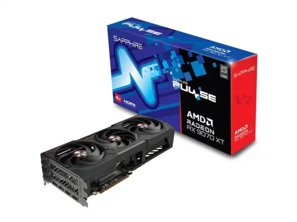 Sapphire - PULSE Radeon RX 9070 XT 16GB GDDR6 PCI Express 5.0 x16 ATX Graphics Card 11348-03-20G