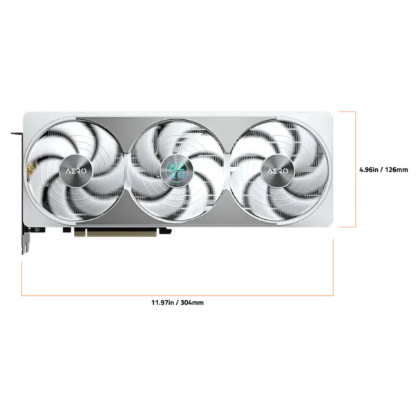 GIGABYTE - NVIDIA GeForce RTX 5080 AERO OC SFF 16G GDDR7 PCI Express 5.0 Graphics Card - White