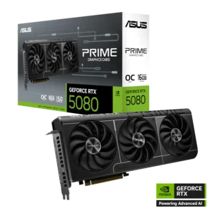 ASUS - PRIME NVIDIA GeForce RTX 5080 16GB GDDR7 PCI Express 5.0 Graphics Card - Black