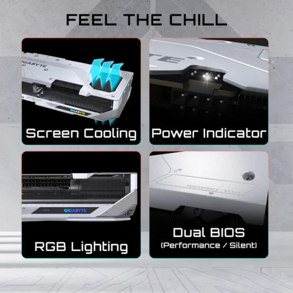 b68f0c44-9b73-4435-8d29-ae3e3a8b06c0 GIGABYTE - Radeon RX 9060 XT GAMING OC ICE 16G Graphics Card - White