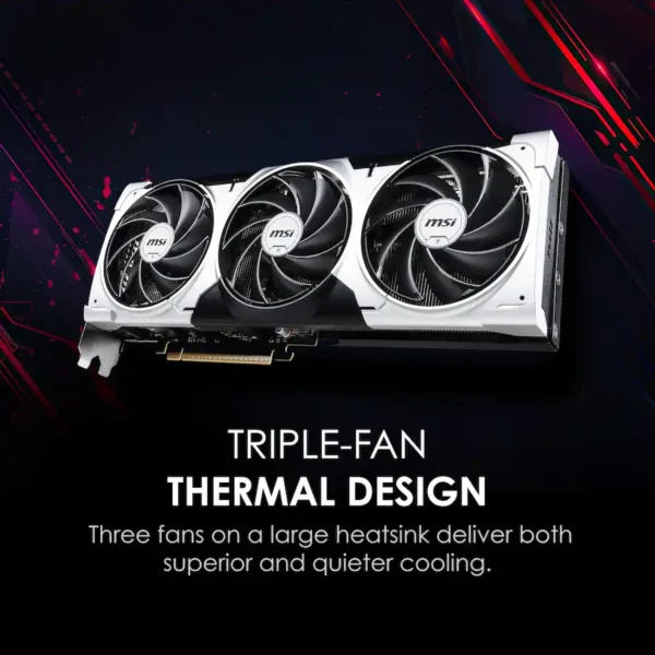 MSI - NVIDIA GeForce GeForce RTX 5080 16G VENTUS 3X OC PLUS 16GB GDDR7 PCI Express Gen 5 Graphics Card - Black