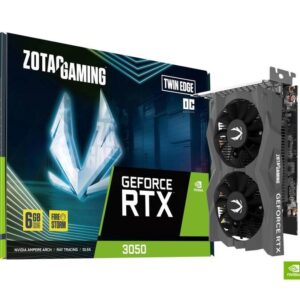ZOTAC - Twin Edge OC GeForce RTX 3050 6GB GDDR6 PCI Express 4.0 x8 ATX Video Card ZT-A30510H-10A